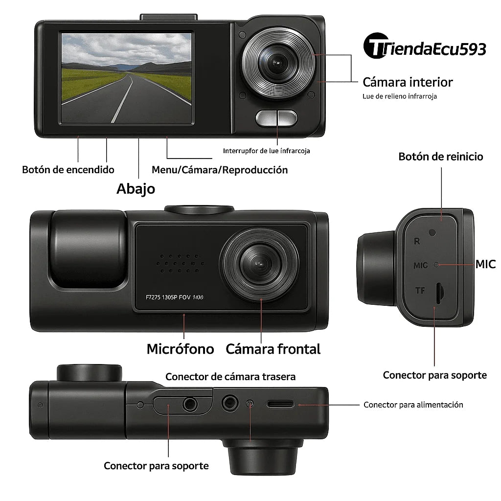🛡️🚘 LA DASHCAM MAS COMPLETA – Graba Todo y Mantén tu Auto Siempre Seguro