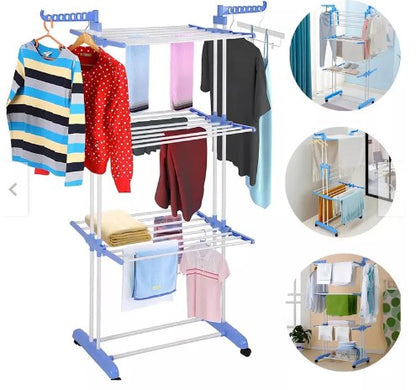 🏅 TENDEDERO VERTICAL PORTABLE:  3 NIVELES DE SECADO! 🌞