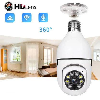 CAMARA DE SEGURIDAD TIPO FOCO 360º – Protección Inteligente y Discreta