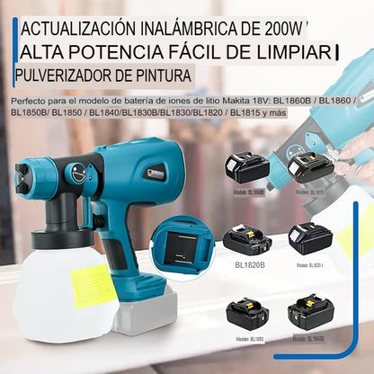 ✨ PINTA SIN ESFUERZO CON ESTA PISTOLA ELÉCTRICA RECARGABLE 800ML