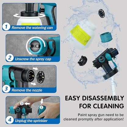 ✨ PINTA SIN ESFUERZO CON ESTA PISTOLA ELÉCTRICA RECARGABLE 800ML
