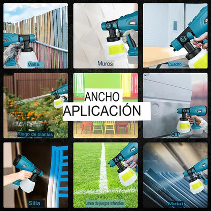 ✨ PINTA SIN ESFUERZO CON ESTA PISTOLA ELÉCTRICA RECARGABLE 800ML
