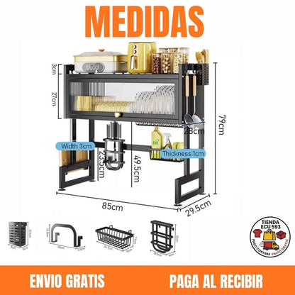 ESCURRIDOR DE PLATOS DE 1 NIVEL 🔥