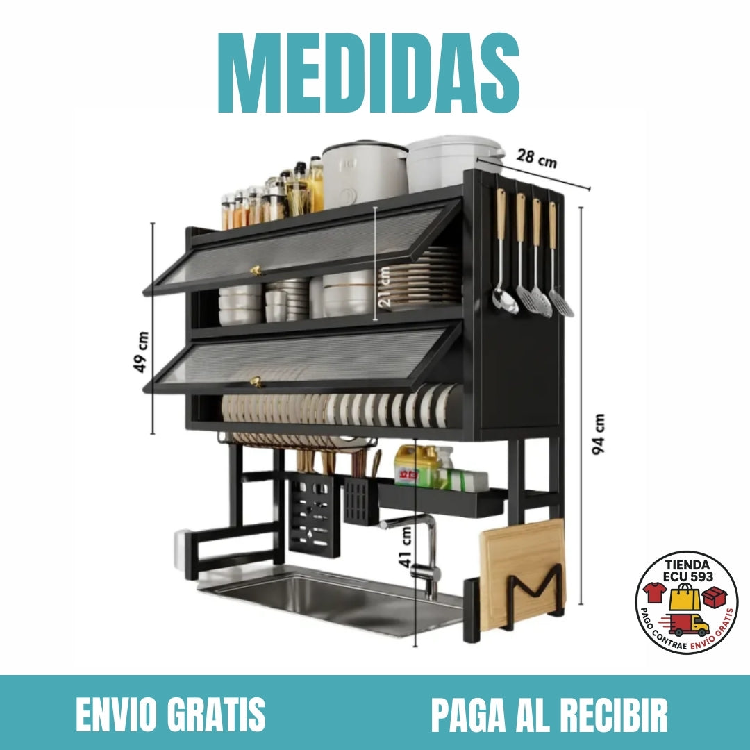 ESCURRIDOR DE PLATOS DE 2 NIVELES 🔥