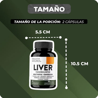 LIVER CLEANSE & DETOX  | FORMULA NATURAL PARA DESINTOXICAR Y PROTEGER TU HIGADO