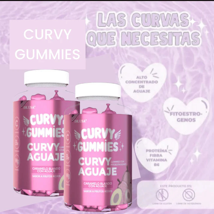 AUMENTA TUS GLUTEOS Y BUSTO CON  CURVY GUMMIES 💗 (GOMITAS DE CORAZON) 💗