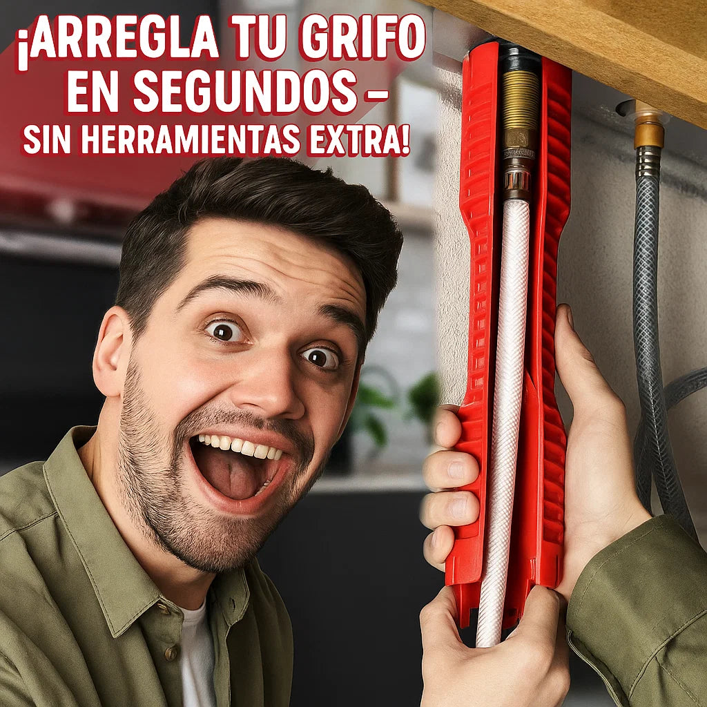 🛠️ LLAVE UNIVERSAL PARA GRIFO 8 EN 1 – ¡La Solución Que Todo Hogar Necesita!